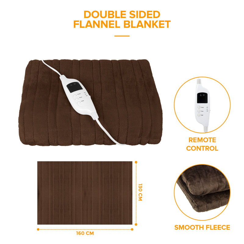 LIVIVO Heated Electric Blanket Wayfair.co.uk